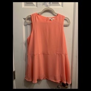 Uniqlo Pink Peplum Lightweight Blouse - Medium